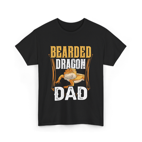 Bearded Dragon Dad Animal Lover T-Shirt - Black