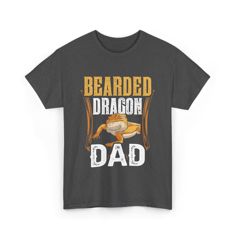 Bearded Dragon Dad Animal Lover T-Shirt - Dark Heather