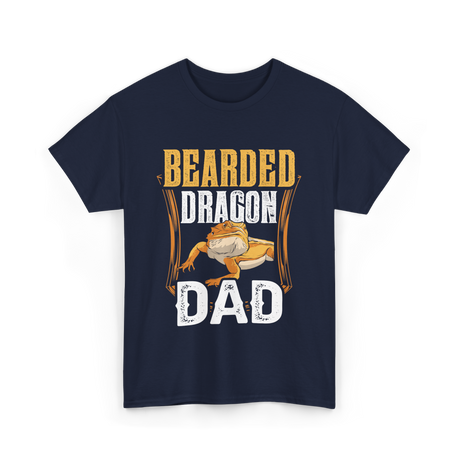 Bearded Dragon Dad Animal Lover T-Shirt - Navy