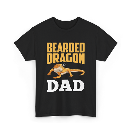 Bearded Dragon Dad Reptile Lover T-Shirt - Black