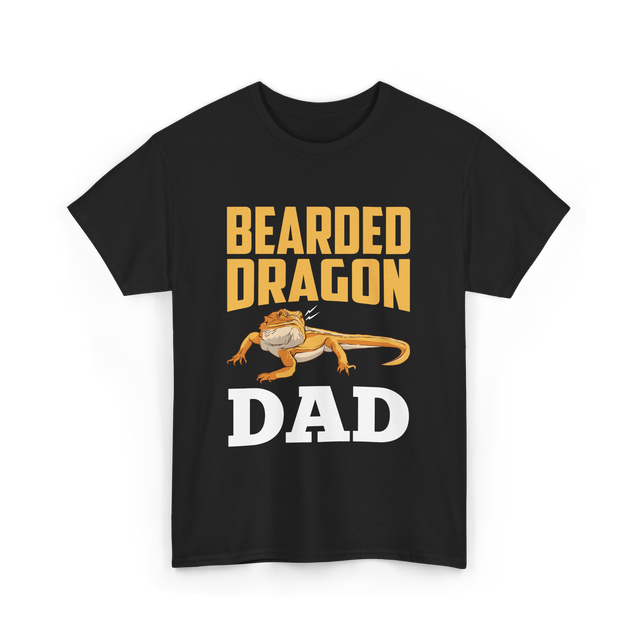 Bearded Dragon Dad Reptile Lover T-Shirt - Black