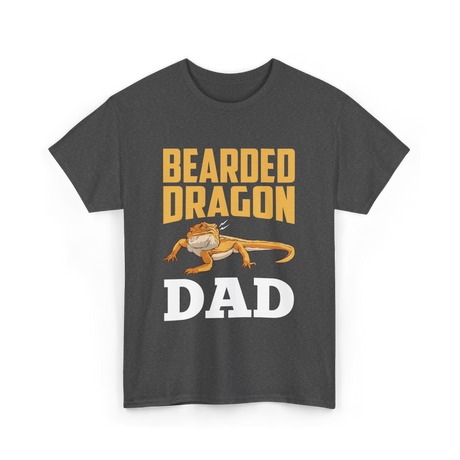 Bearded Dragon Dad Reptile Lover T-Shirt - Dark Heather