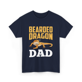 Bearded Dragon Dad Reptile Lover T-Shirt - Navy