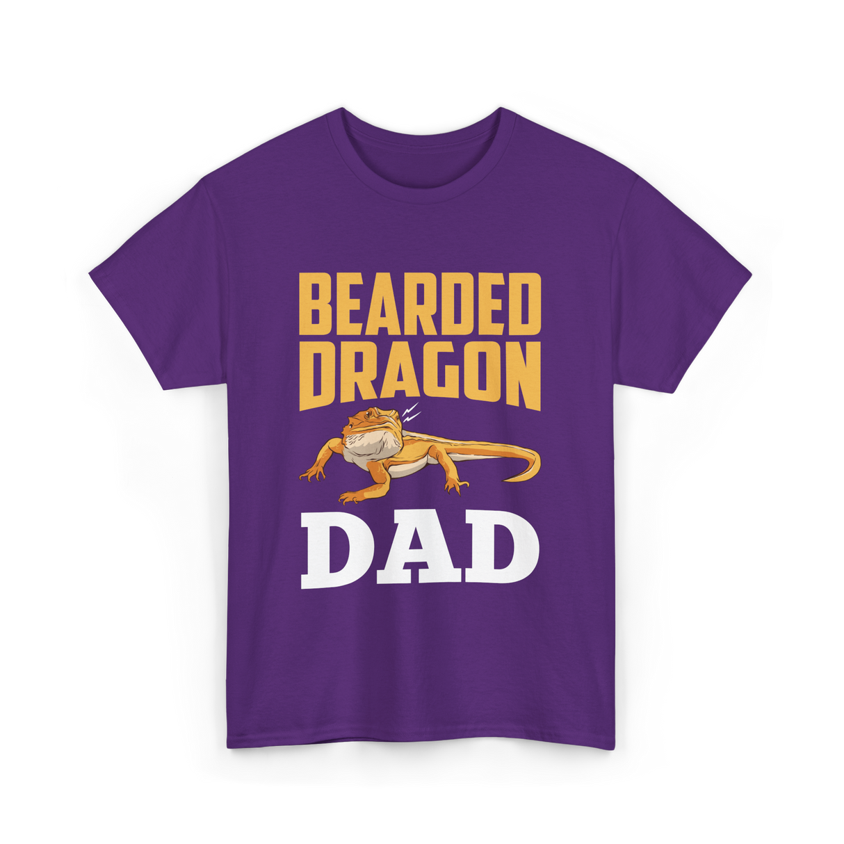 Bearded Dragon Dad Reptile Lover T-Shirt - Purple