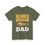 Bearded Dragon Dad Reptile Lover T-Shirt - Military Green