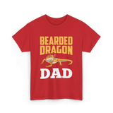 Bearded Dragon Dad Reptile Lover T-Shirt - Red