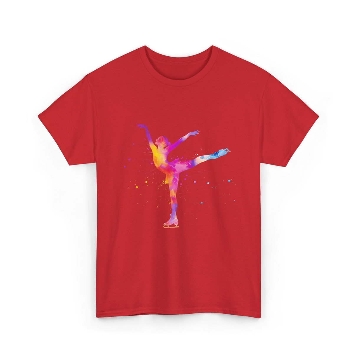 Beautiful Figure Skating Ice Skating T-Shirt - Red