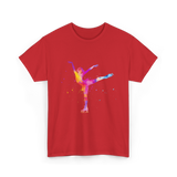 Beautiful Figure Skating Ice Skating T-Shirt - Red