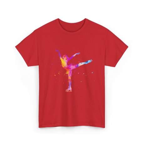 Beautiful Figure Skating Ice Skating T-Shirt - Red