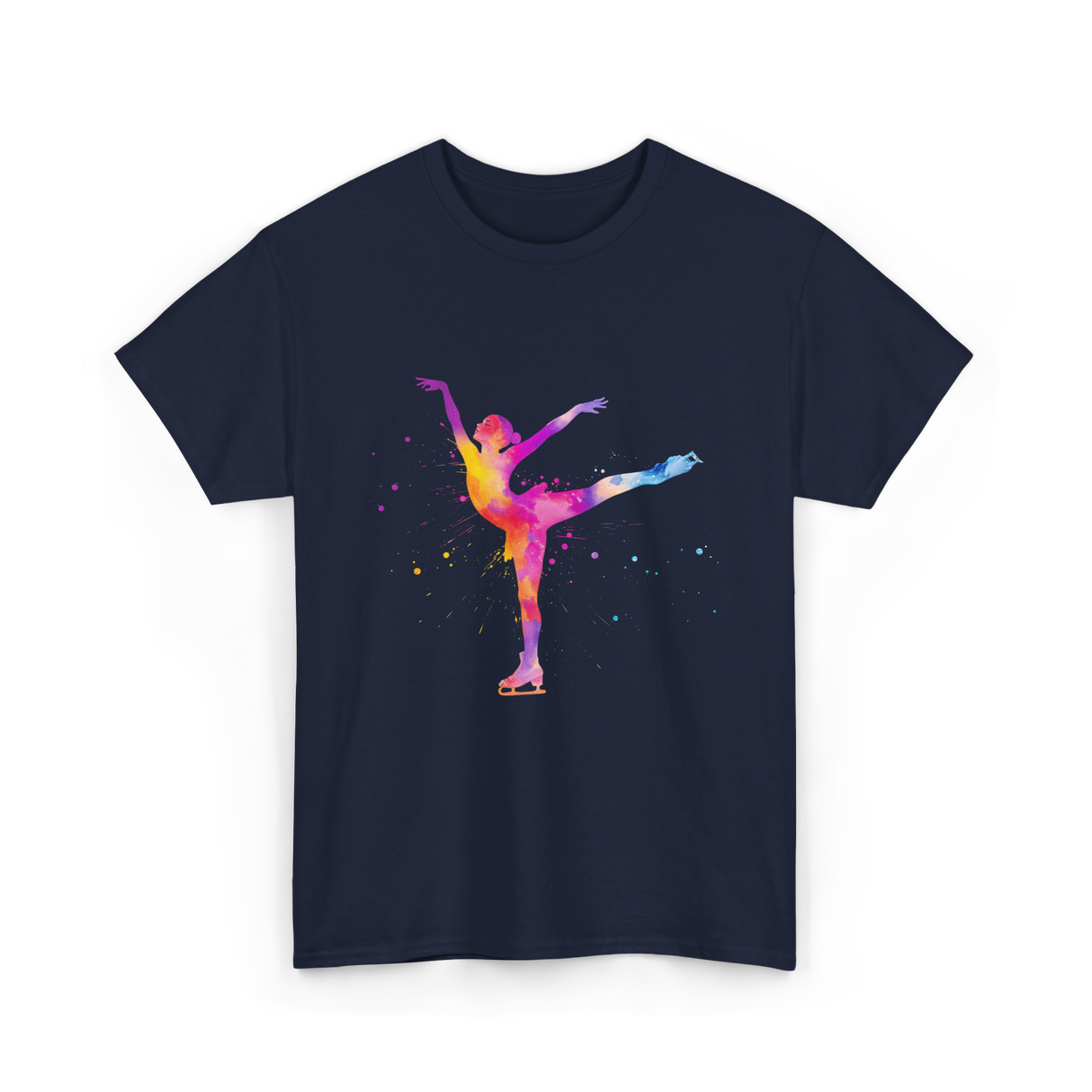Beautiful Figure Skating Ice Skating T-Shirt - Navy