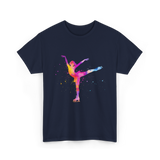 Beautiful Figure Skating Ice Skating T-Shirt - Navy