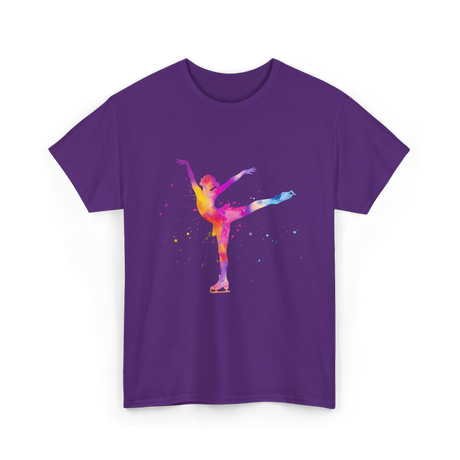 Beautiful Figure Skating Ice Skating T-Shirt - Purple