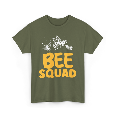 Bee Squad Bee Keeping Bees T-Shirt - Military Green