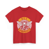 Bee Whisperer Beekeeping Bees T-Shirt - Red