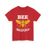 Bee Whisperer Beekeeping Bees T-Shirt - Red