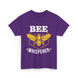 Bee Whisperer Beekeeping Bees T-Shirt - Purple