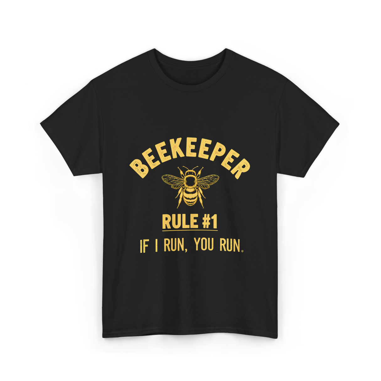 Beekeeper Rule 1 Save Bees T-Shirt - Black