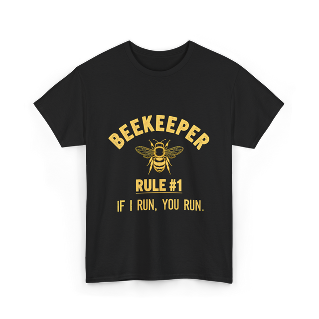 Beekeeper Rule 1 Save Bees T-Shirt - Black