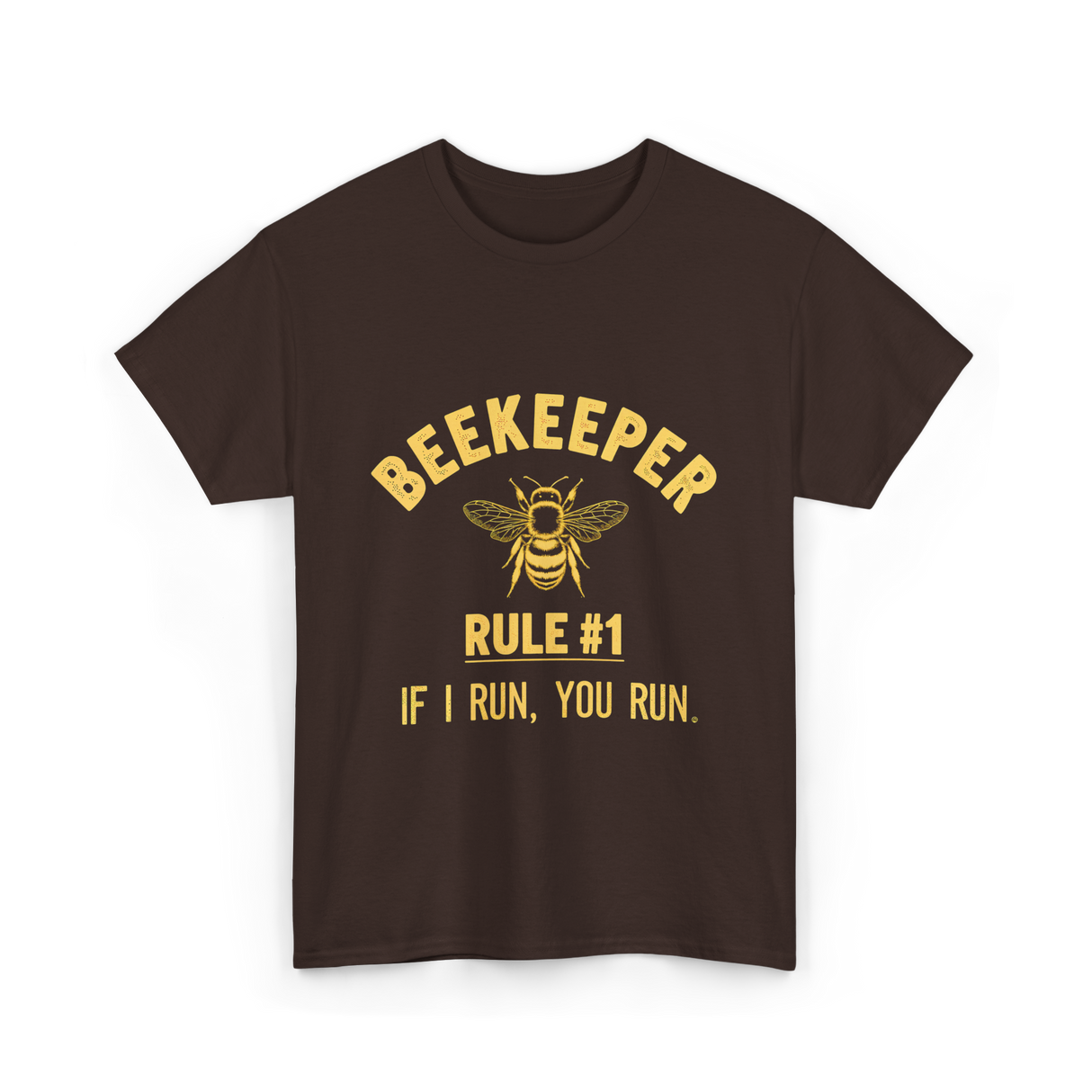 Beekeeper Rule 1 Save Bees T-Shirt - Dark Chocolate