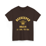 Beekeeper Rule 1 Save Bees T-Shirt - Dark Chocolate