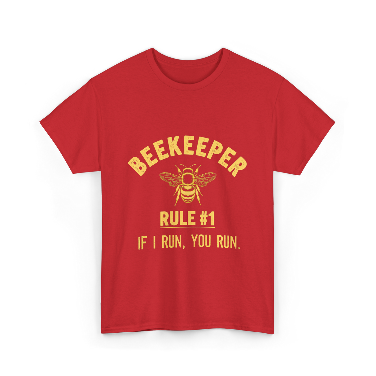 Beekeeper Rule 1 Save Bees T-Shirt - Red