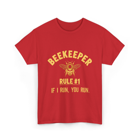 Beekeeper Rule 1 Save Bees T-Shirt - Red