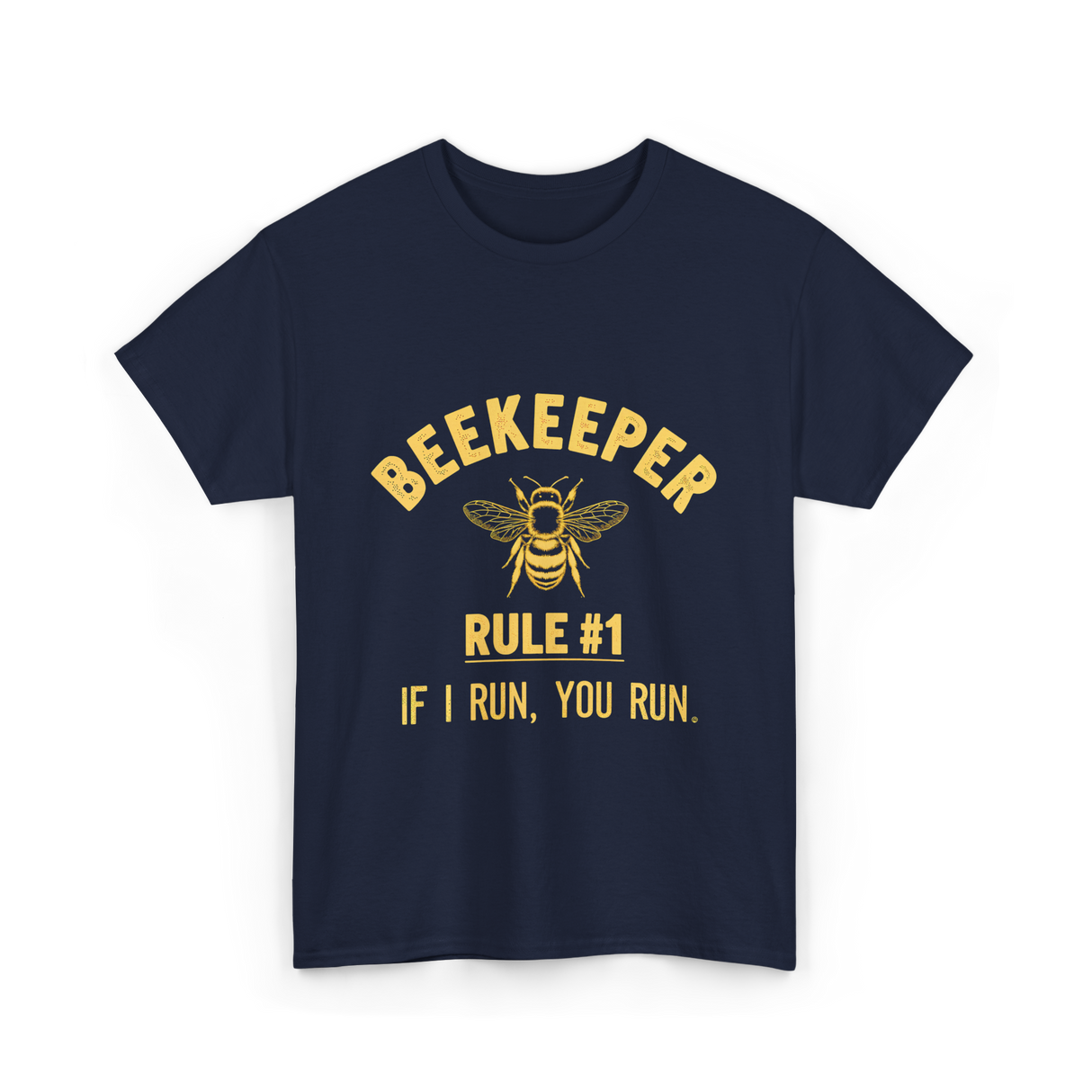 Beekeeper Rule 1 Save Bees T-Shirt - Navy