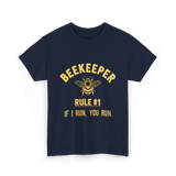 Beekeeper Rule 1 Save Bees T-Shirt - Navy