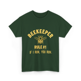 Beekeeper Rule 1 Save Bees T-Shirt - Forest Green