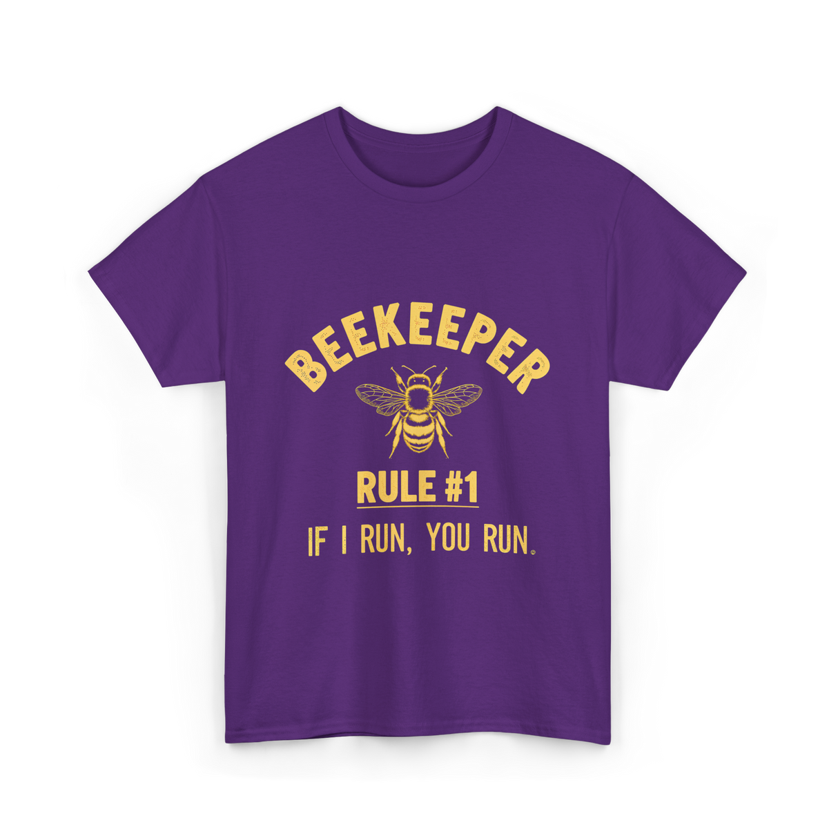 Beekeeper Rule 1 Save Bees T-Shirt - Purple