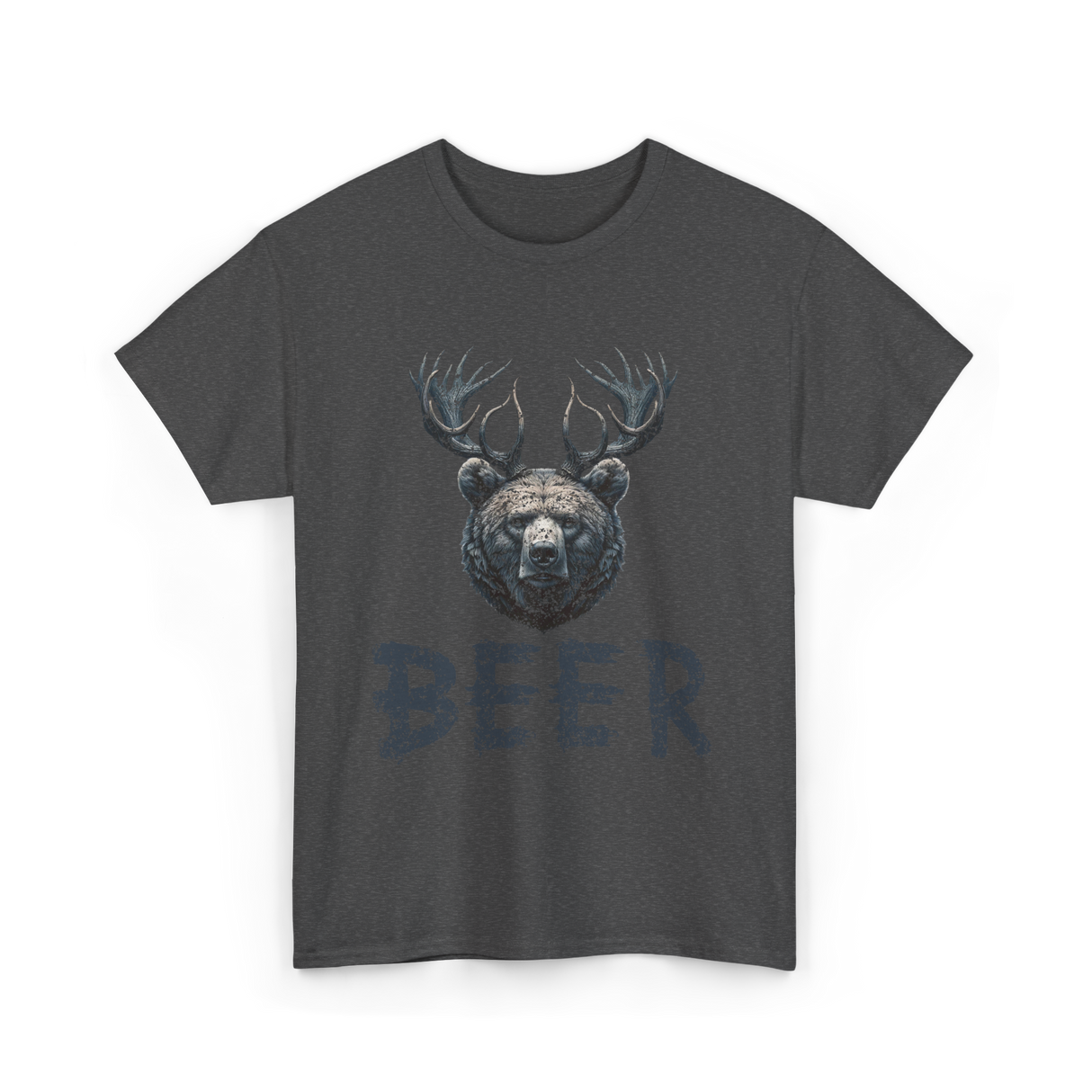 Beer Bear Animal T-Shirt - Dark Heather