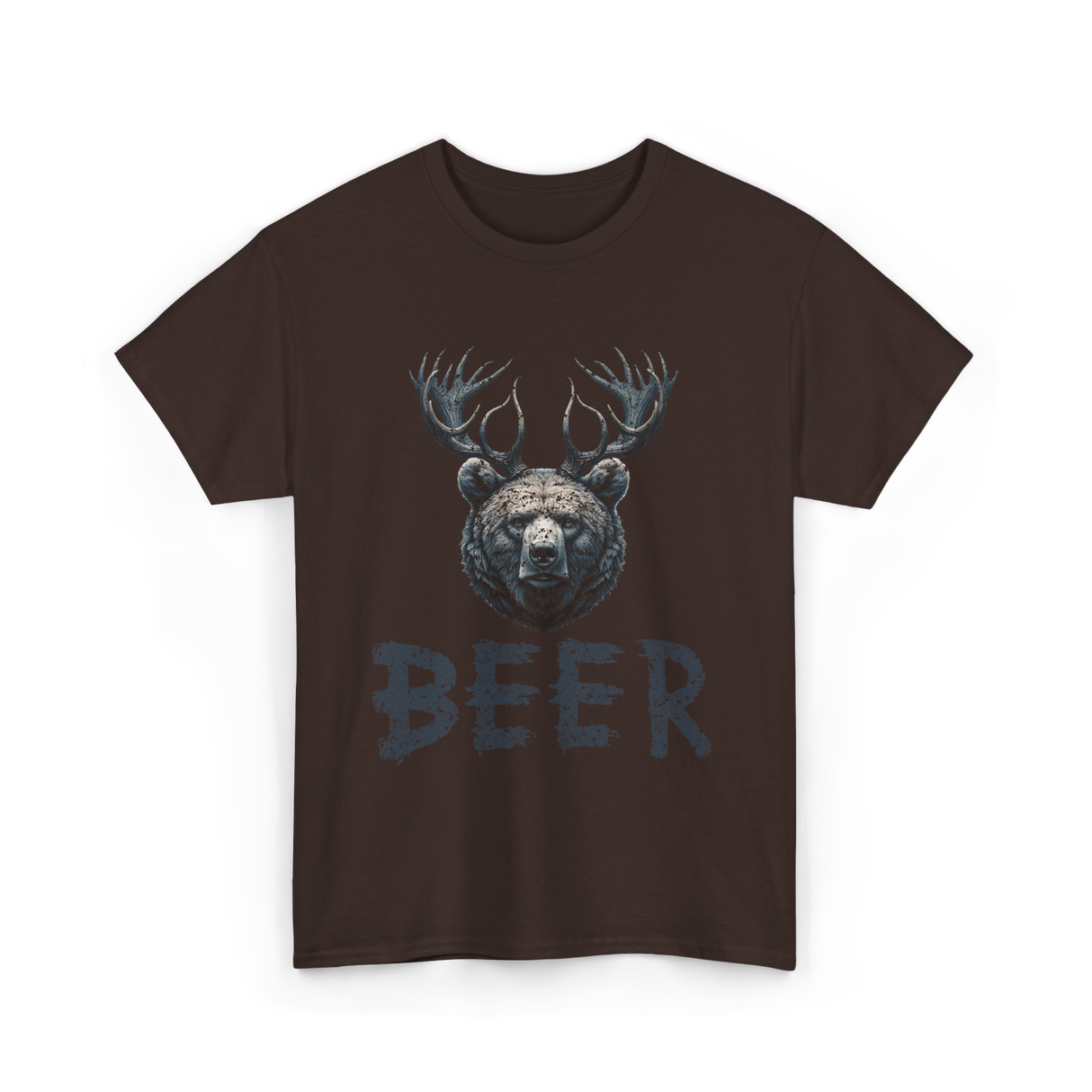 Beer Bear Animal T-Shirt - Dark Chocolate