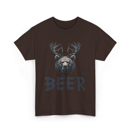 Beer Bear Animal T-Shirt - Dark Chocolate