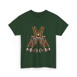 Beer Harness Oktoberfest Harness T-Shirt - Forest Green