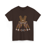 Beer Harness Oktoberfest Harness T-Shirt - Dark Chocolate