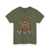 Beer Harness Oktoberfest Harness T-Shirt - Military Green