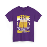 Beer Me I'm Getting Married Beer T-Shirt - Purple