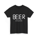 Beer O'Clock Beer Time Drinkers T-Shirt - Black