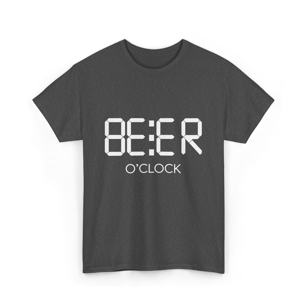 Beer O'Clock Beer Time Drinkers T-Shirt - Dark Heather