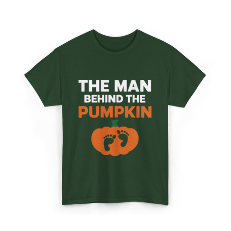 Behind the Pumpkin Dad T-Shirt - Forest Green