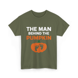 Behind the Pumpkin Dad T-Shirt - Military Green