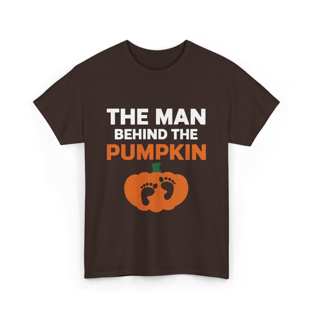 Behind the Pumpkin Dad T-Shirt - Dark Chocolate