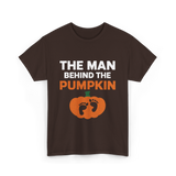 Behind the Pumpkin Dad T-Shirt - Dark Chocolate