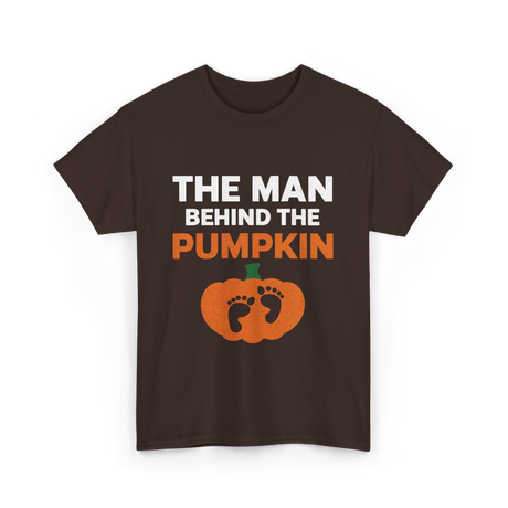 Behind the Pumpkin Dad T-Shirt - Dark Chocolate