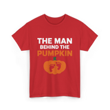 Behind the Pumpkin Dad T-Shirt - Red