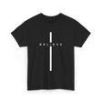 Believe Cross Faith Religion T-Shirt - Black