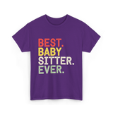 Best Baby Sitter Ever Babysitting T-Shirt - Purple