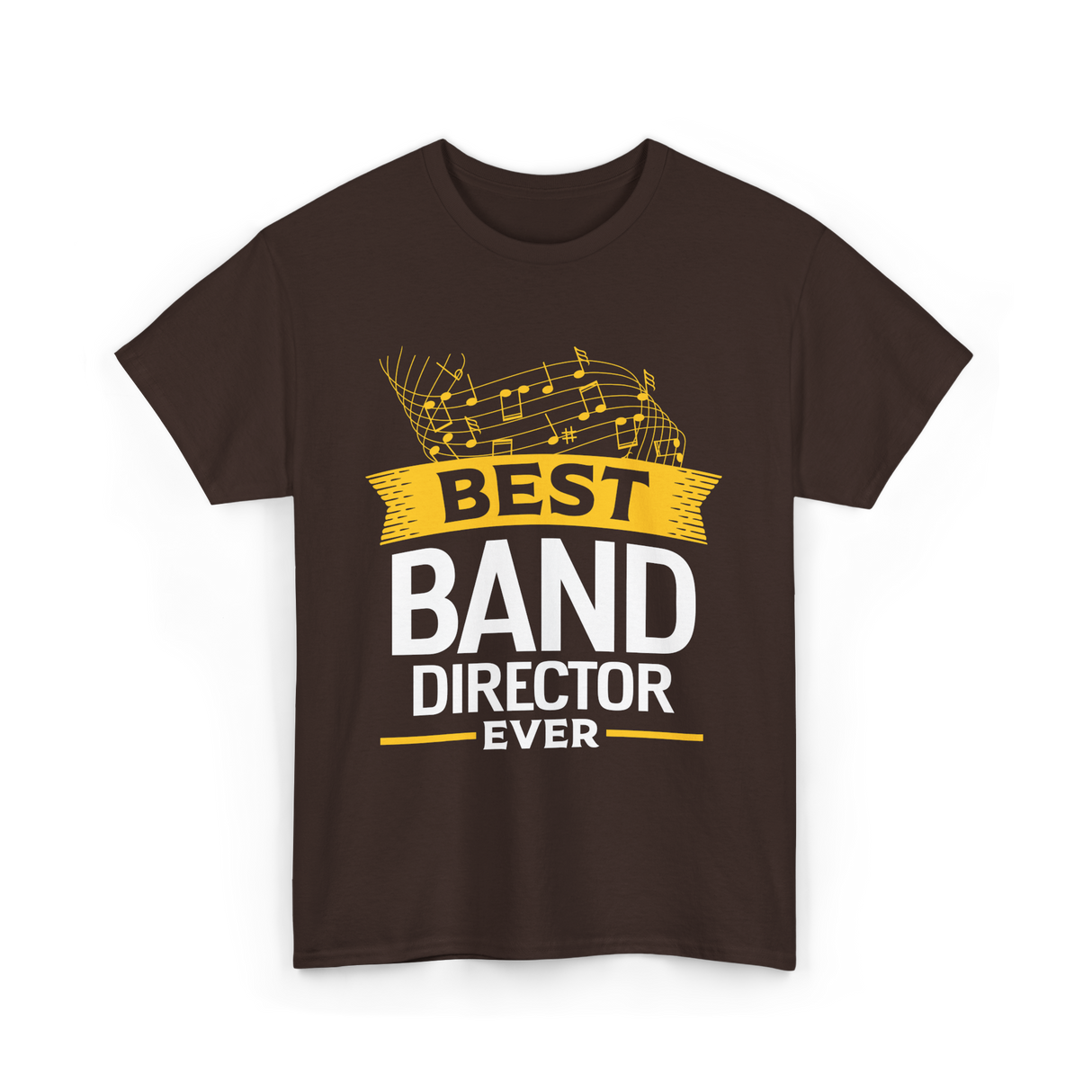 Best Band Director Music Director T-Shirt - Dark Chocolate