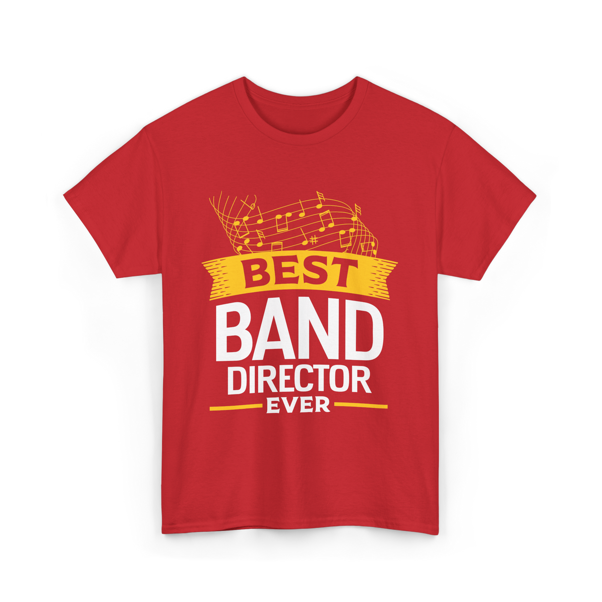 Best Band Director Music Director T-Shirt - Red