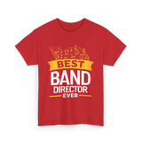 Best Band Director Music Director T-Shirt - Red